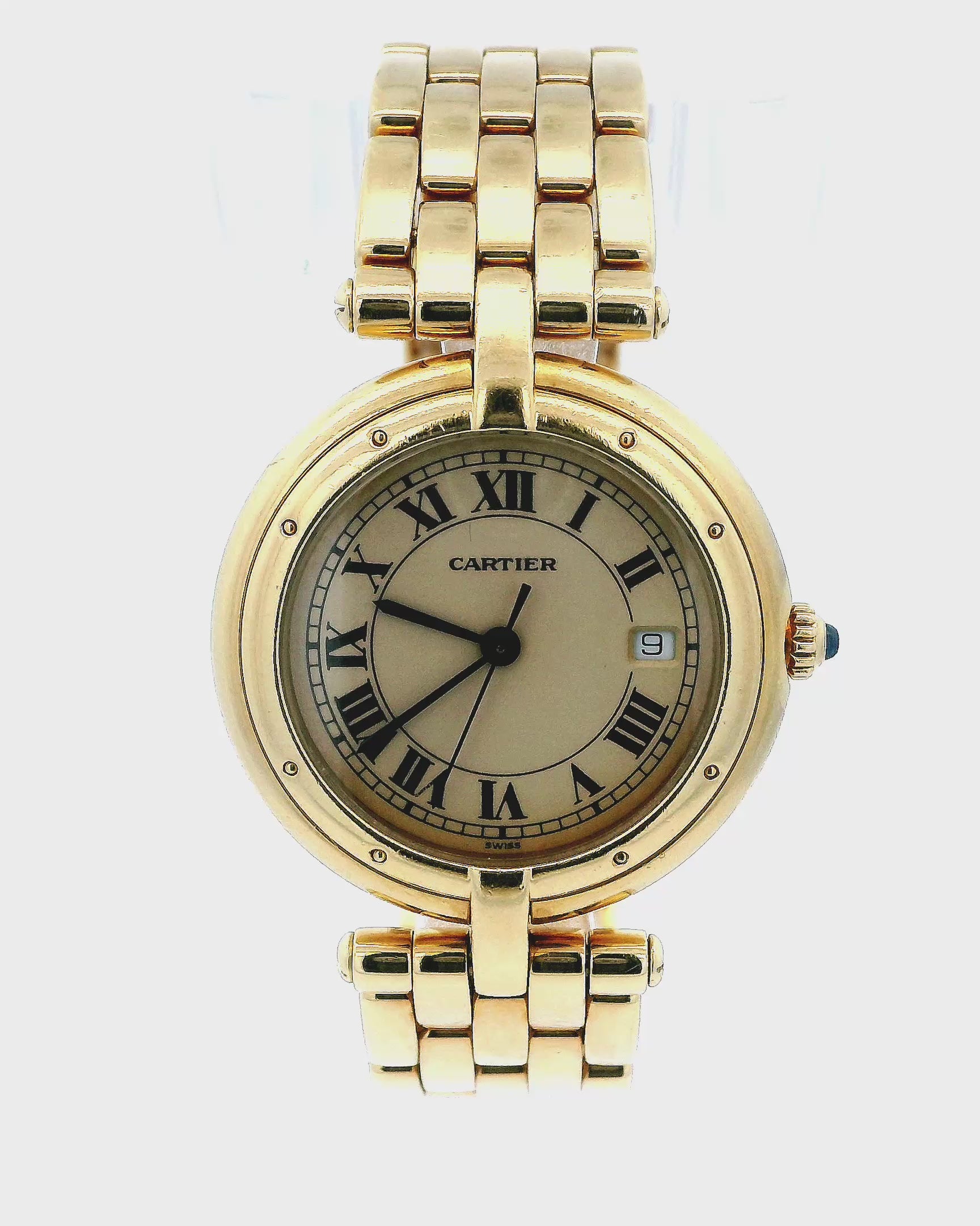 Cartier Panthere Vendome 8839647 Large 18k Yellow Gold Large Watch