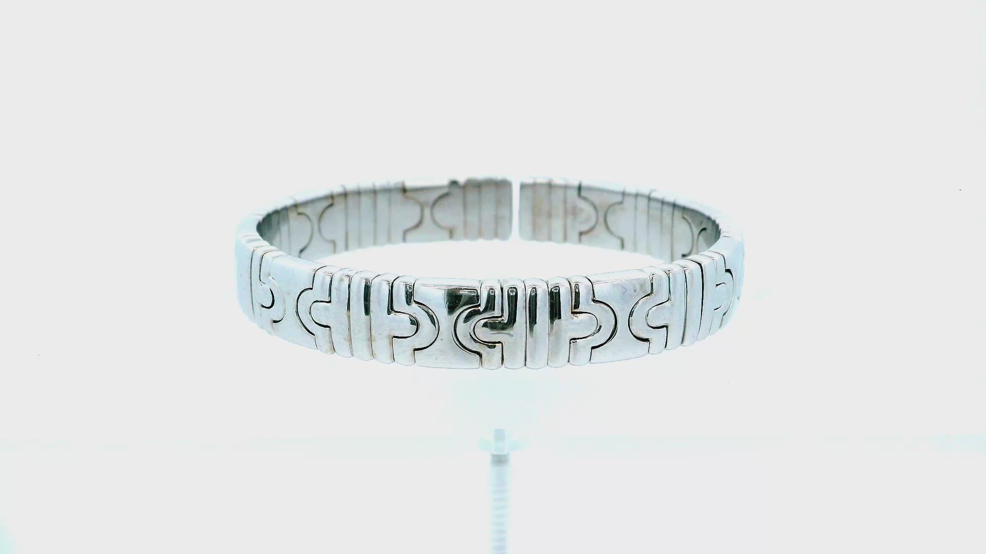 Bvlgari Parentesi 18K White Gold Bracelet
