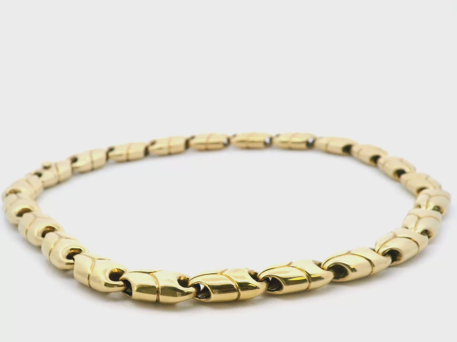 Bvlgari 18K Yellow Gold Necklace Puff Y link