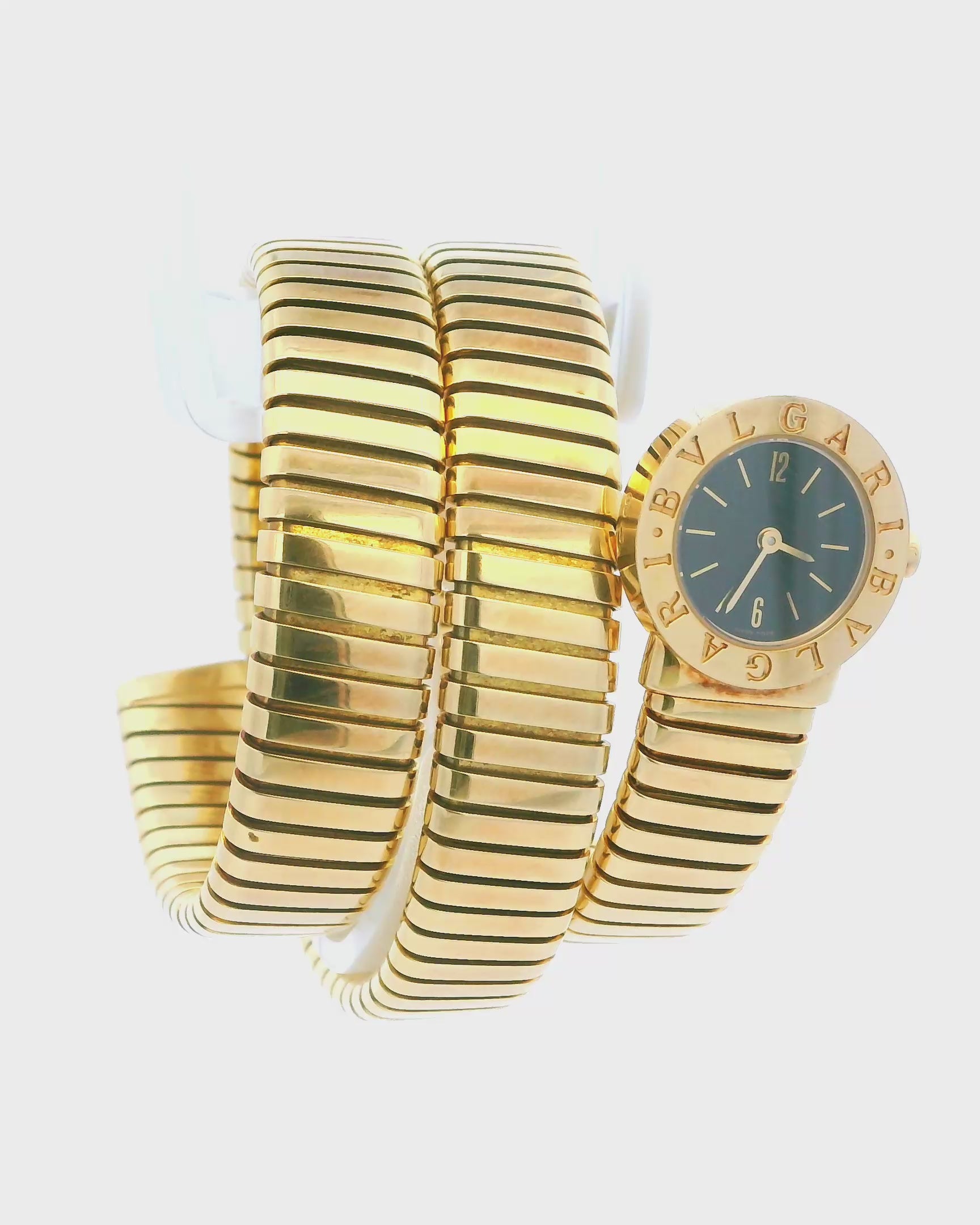 Bvlgari Serpenti Tubogas BB191T 18K Yellow Gold Ladies Watch