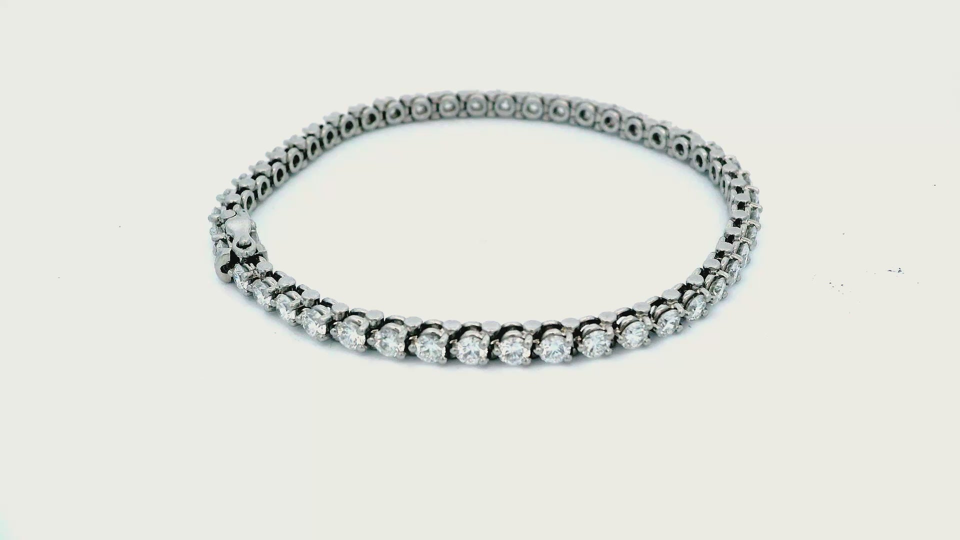 Cartier Platinum Diamond Line Bracelet