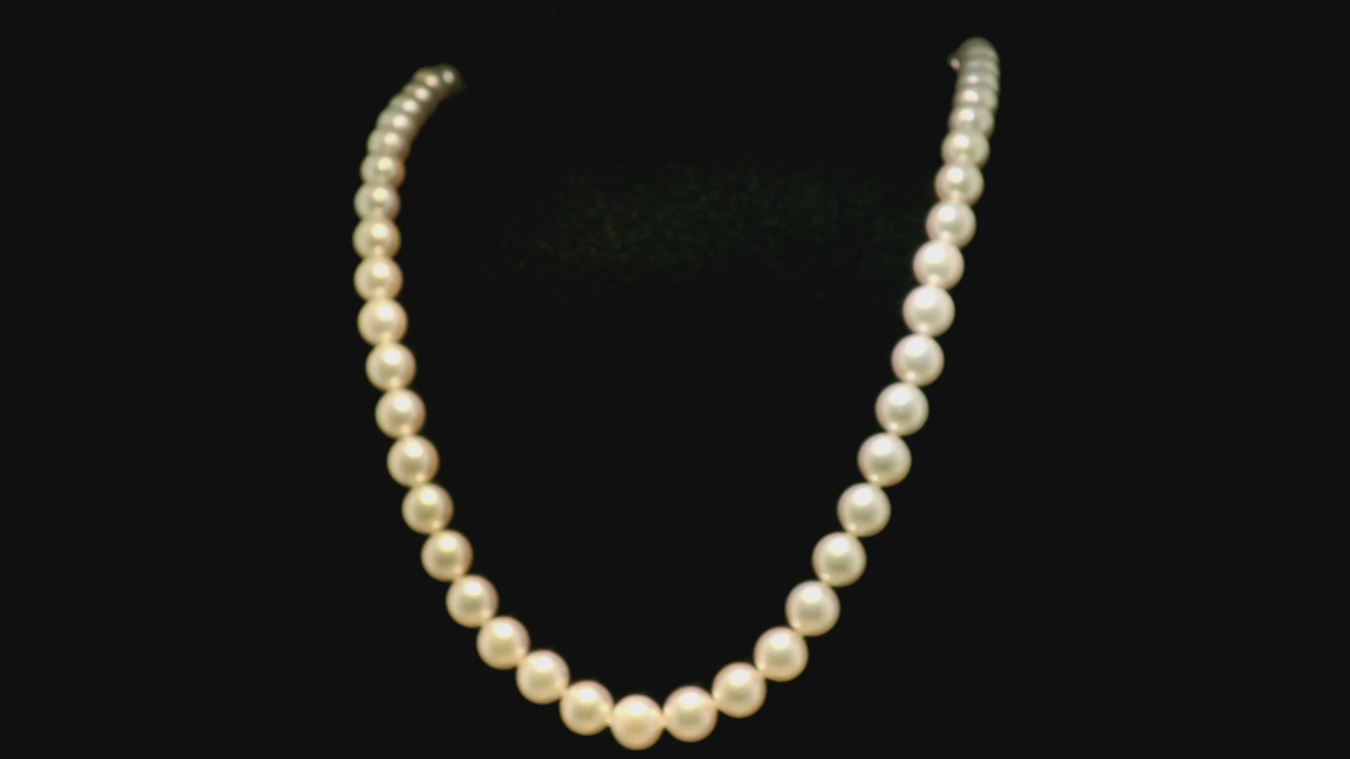 Mikimoto 18K Yellow Gold Estate Pearl Necklace