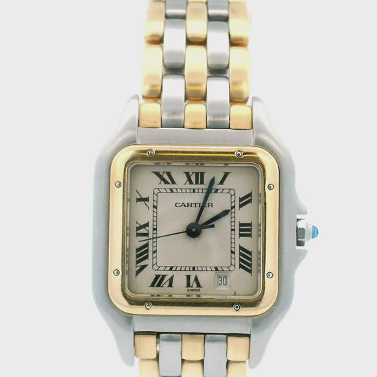 Cartier Panthere Midsize Three-Row Two-Tone Watch(Pre-Owned)