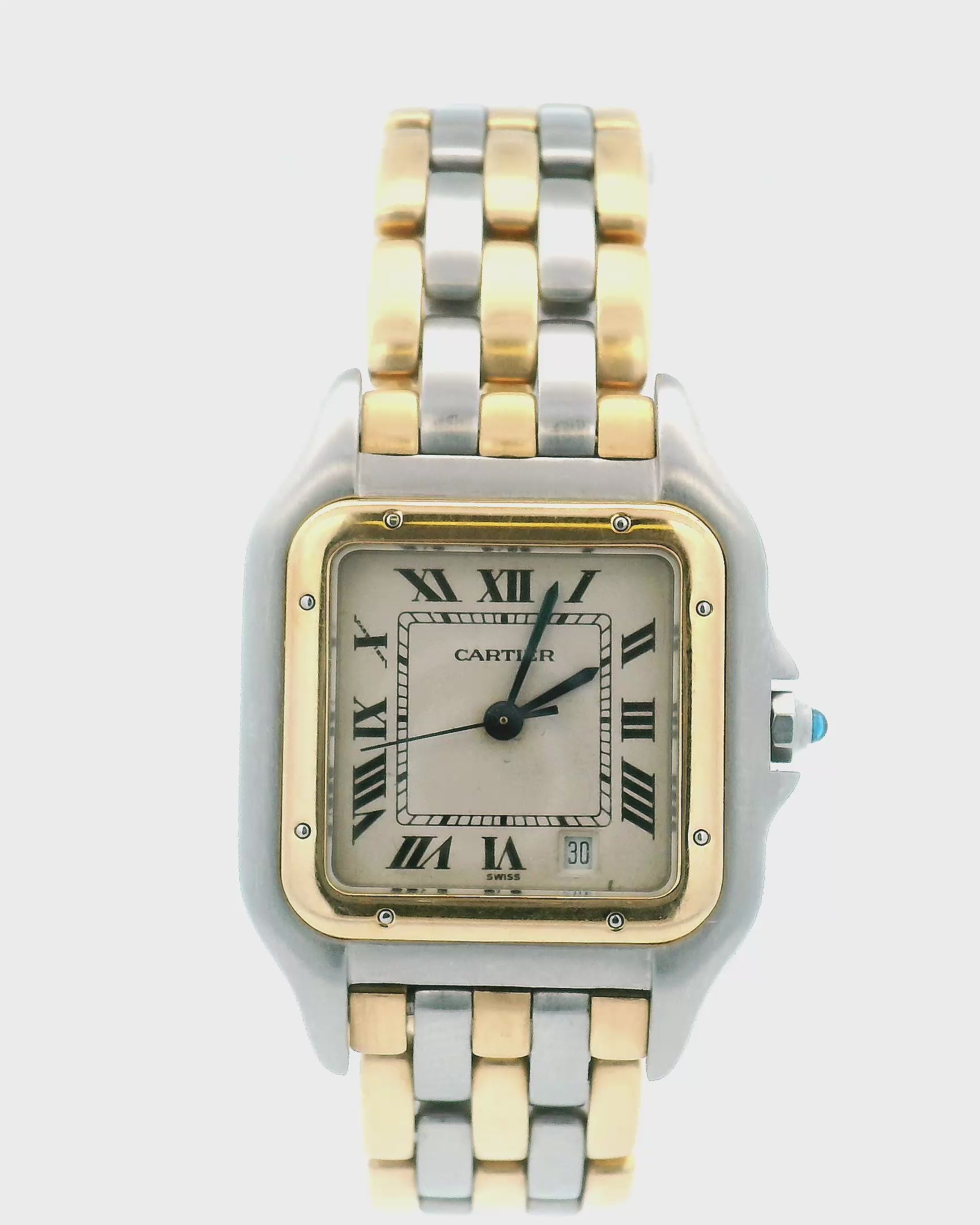 Cartier Panthere Midsize Three-Row Two-Tone Watch(Pre-Owned)