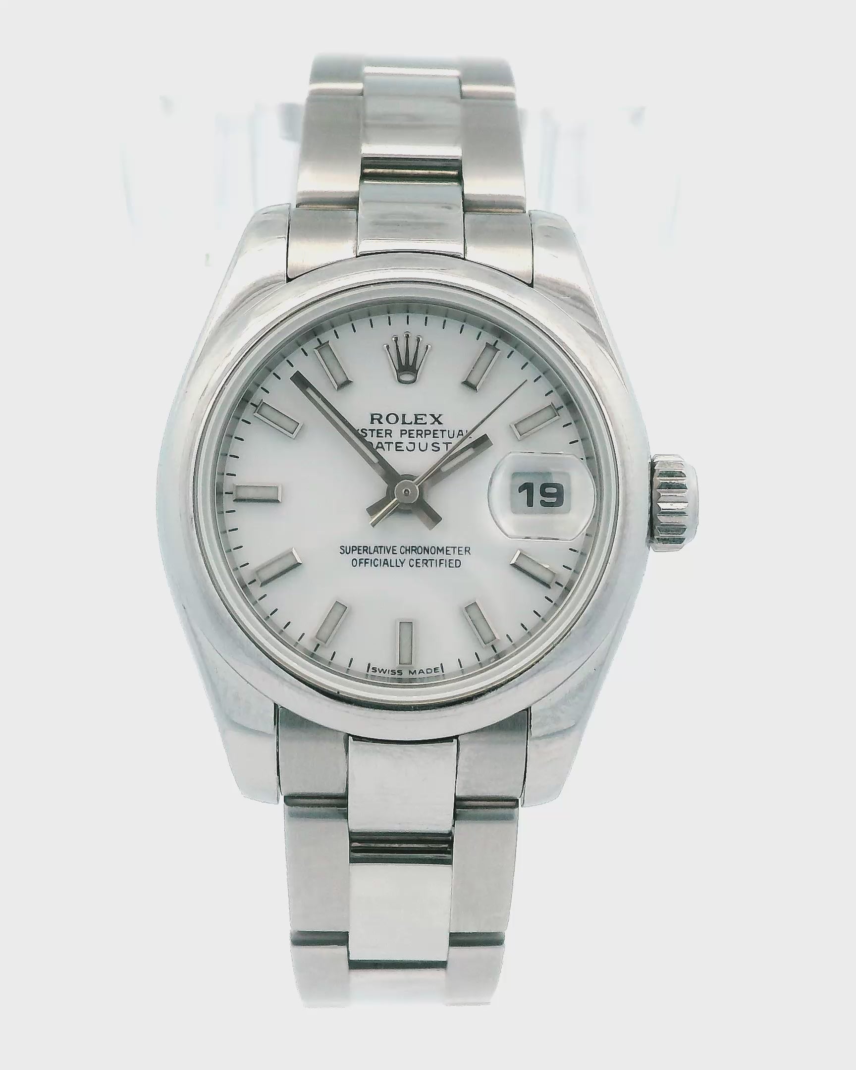Rolex Datejust 179160 Stainless Steel White Dial Ladies Watch