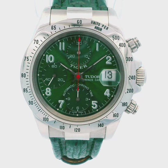 Tudor Prince Date Chronograph Tiger Green 79280 Box & Papers
