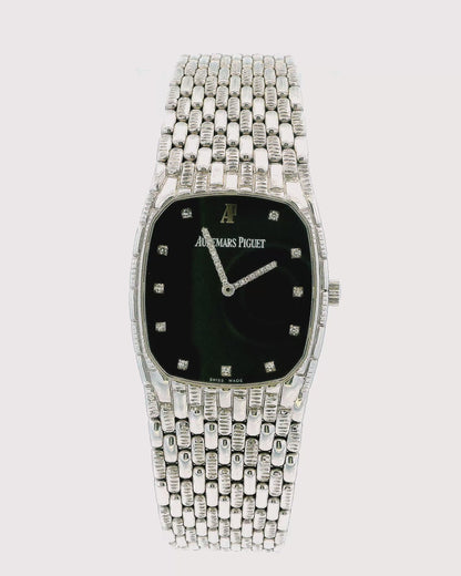 Audemars Piguet 4126 Diamond Black Dial 18K White Gold.