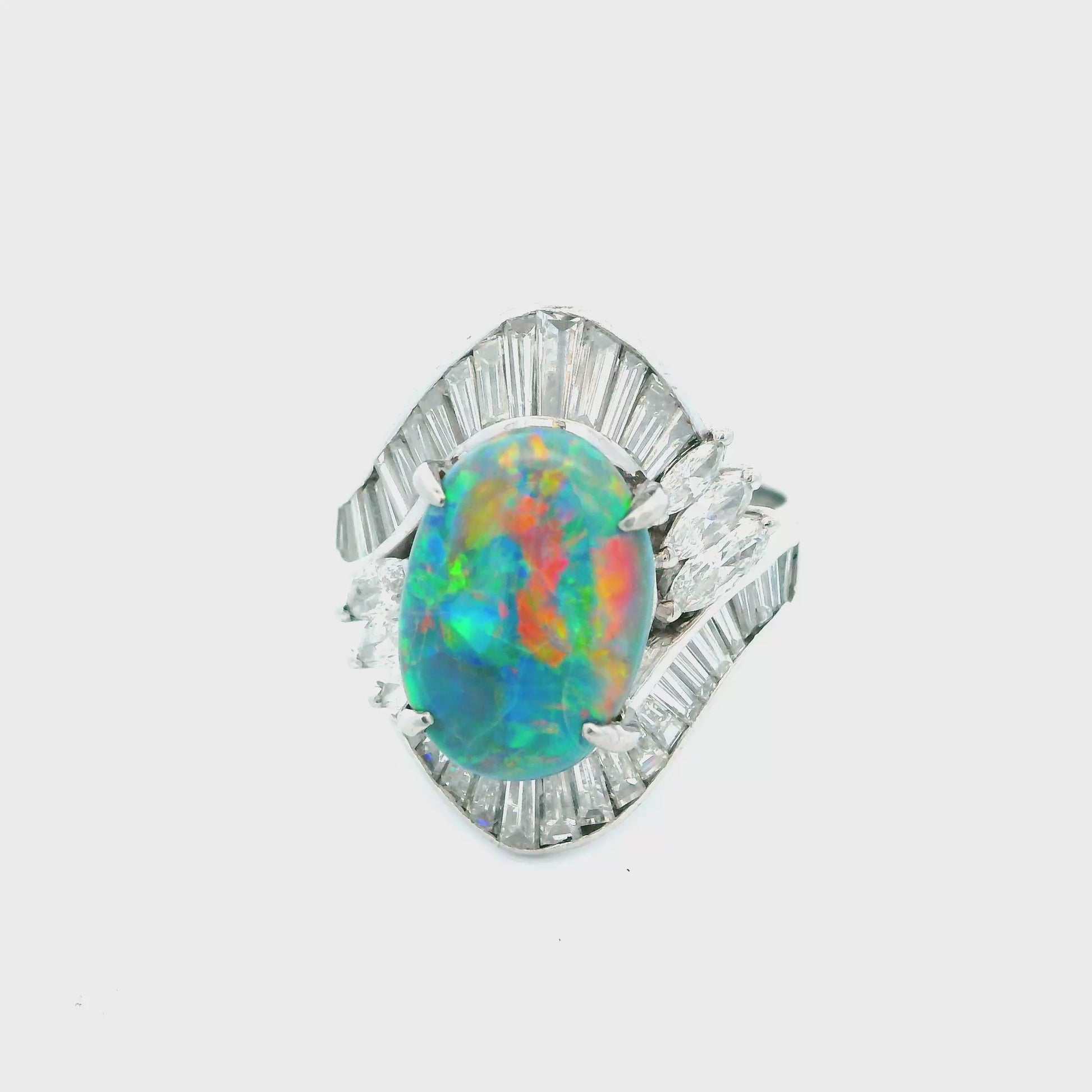 Platinum Opal Ring
