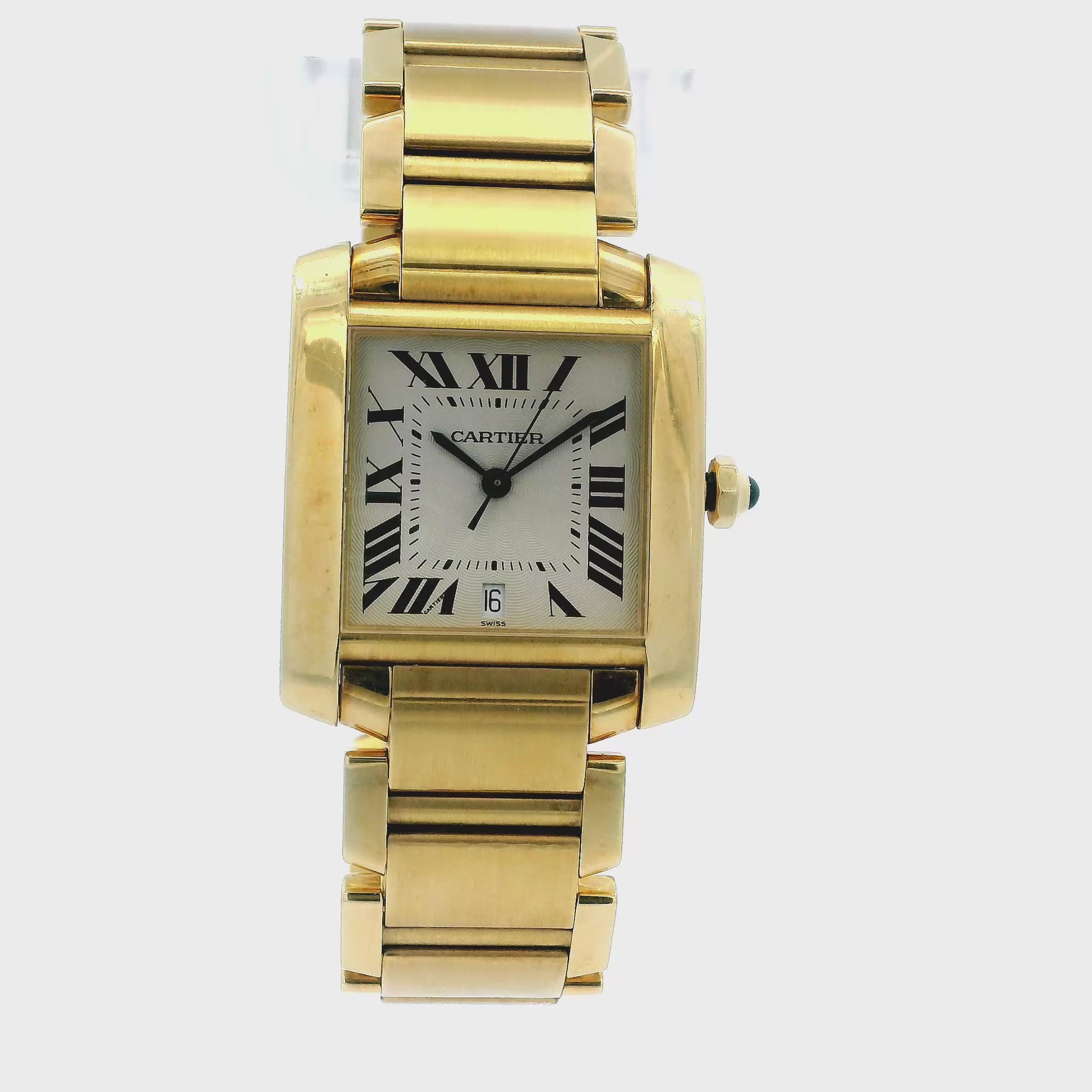 Cartier Tank Francaise Large W50001R2 18K Yellow Gold Watch(Pre-Owned)