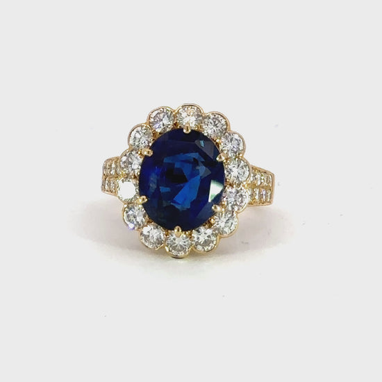 Van Cleef & Arpels Burma Sapphire 6.23 Ct Ring W/Certificates