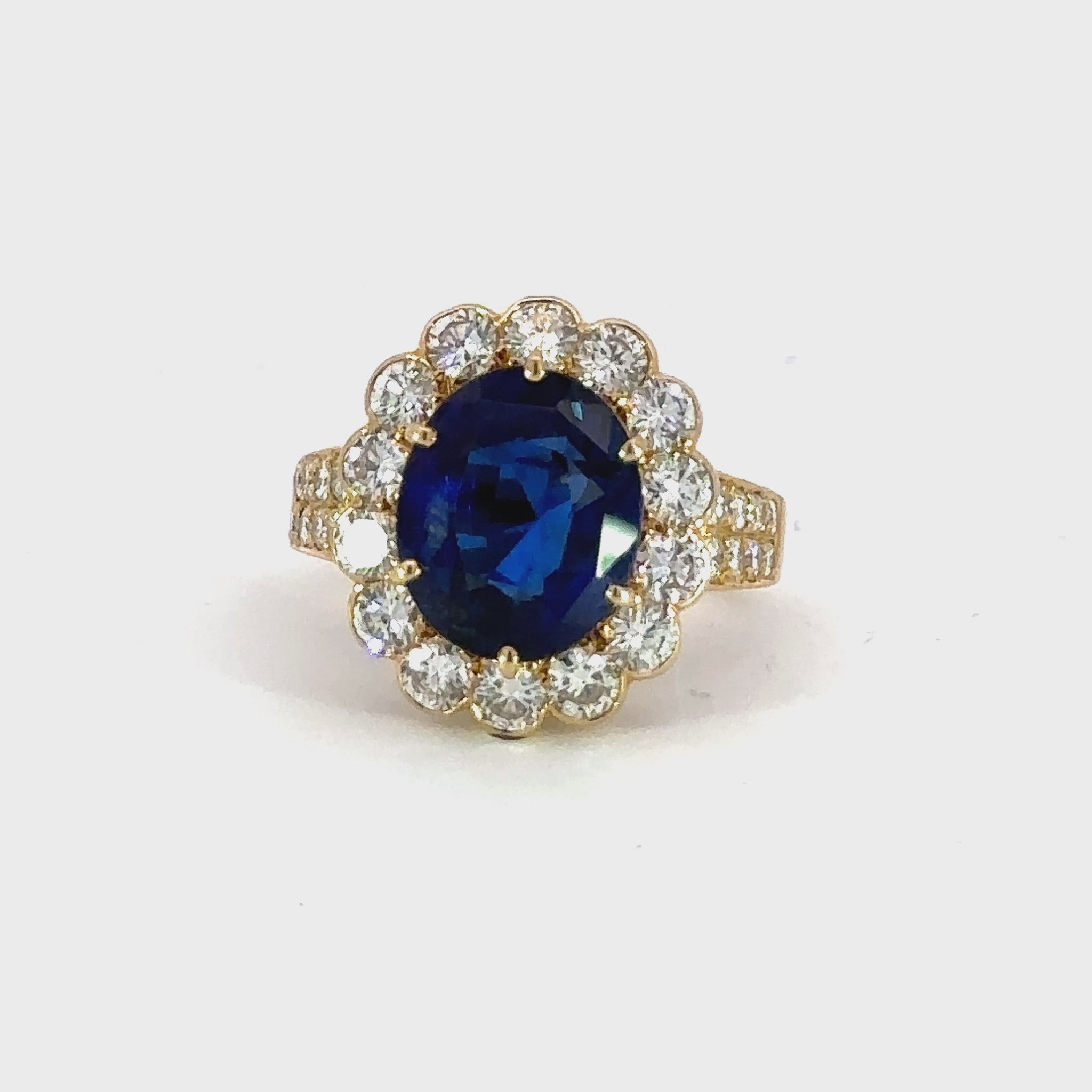 Van Cleef & Arpels Burma Sapphire 6.23 Ct Ring W/Certificates