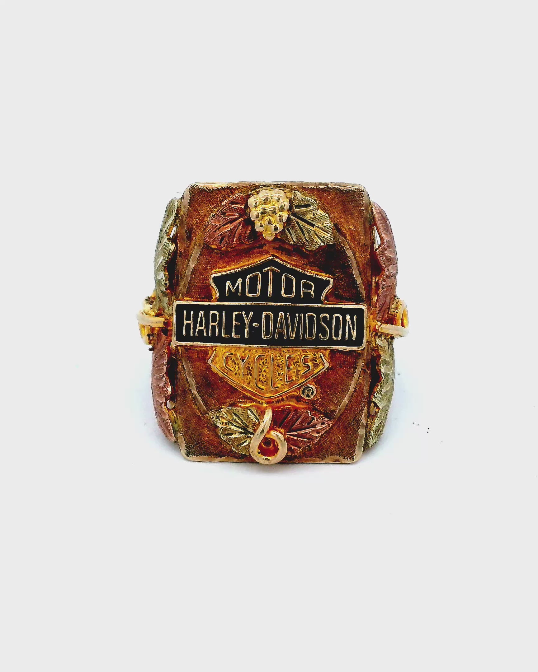 Harley Davidson 10k Multicolor Ring