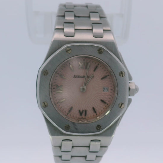 Audemars Piguet Offshore 67150ST Pink Dial Stainless Steel W/Papers Ladies Watch