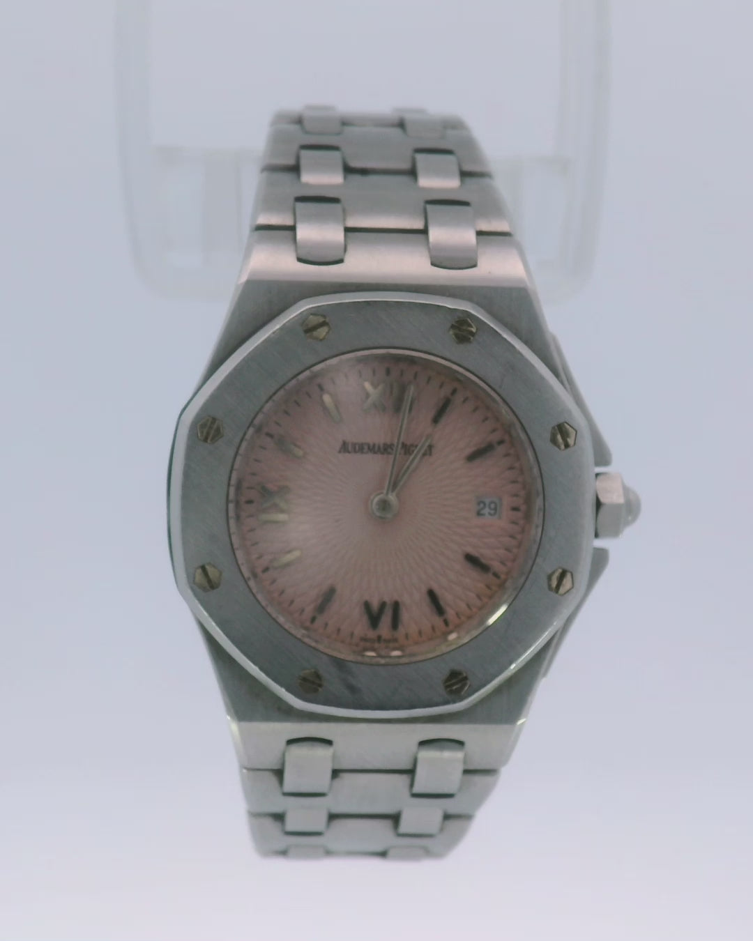Audemars Piguet Offshore 67150ST Pink Dial Stainless Steel W/Papers Ladies Watch