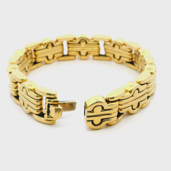 Bvlgari Parentesi 18k Yellow Gold Link Vintage Bracelet