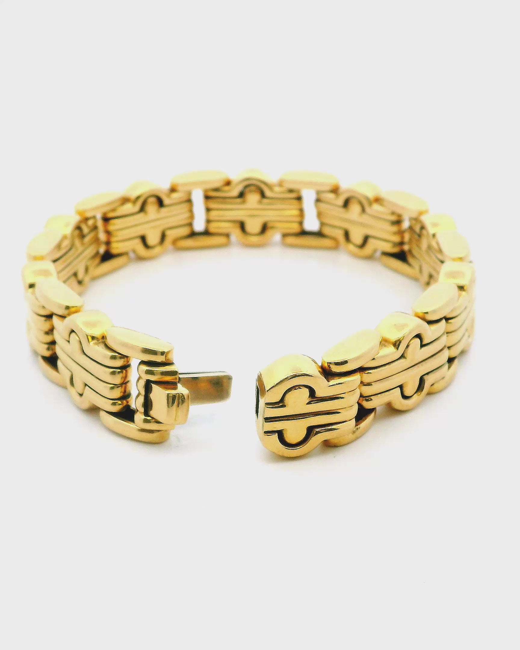 Bvlgari Parentesi 18k Yellow Gold Link Vintage Bracelet