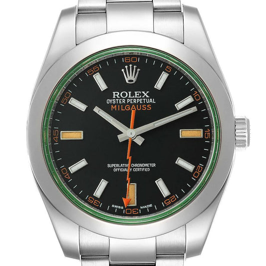 Rolex Milgauss  green crystal 116400V Full-Set-2008
