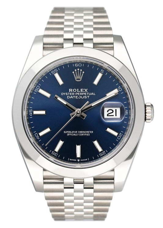 Rolex Datejust 126300 Blue Dial Mens Watch Box Papers