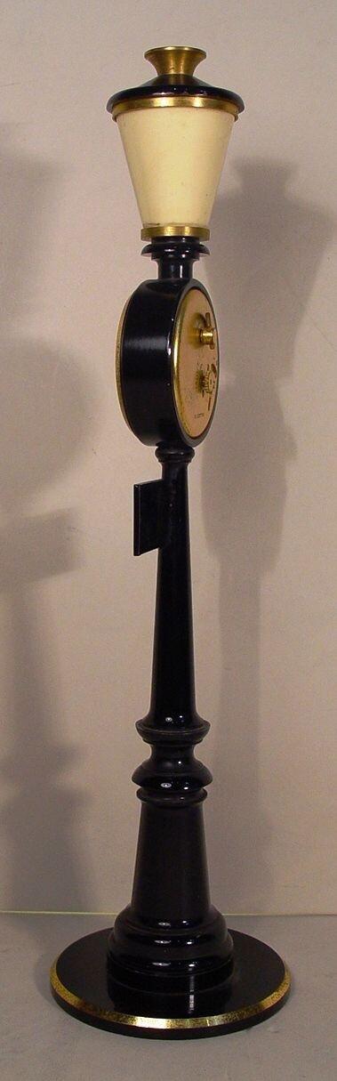 Jaeger Le Coultre Gilt Brass Lamp Post Clock