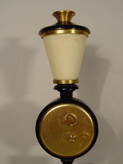 Jaeger Le Coultre Gilt Brass Lamp Post Clock